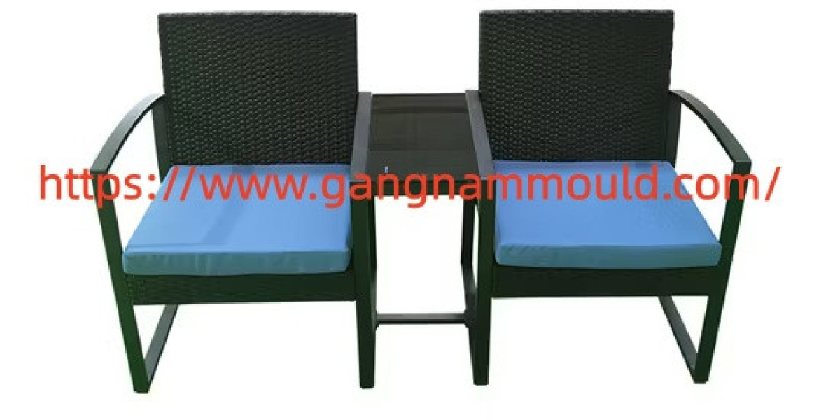 How does Gangnammould Outdoor Sofa Mould guide outdoor seating production steps